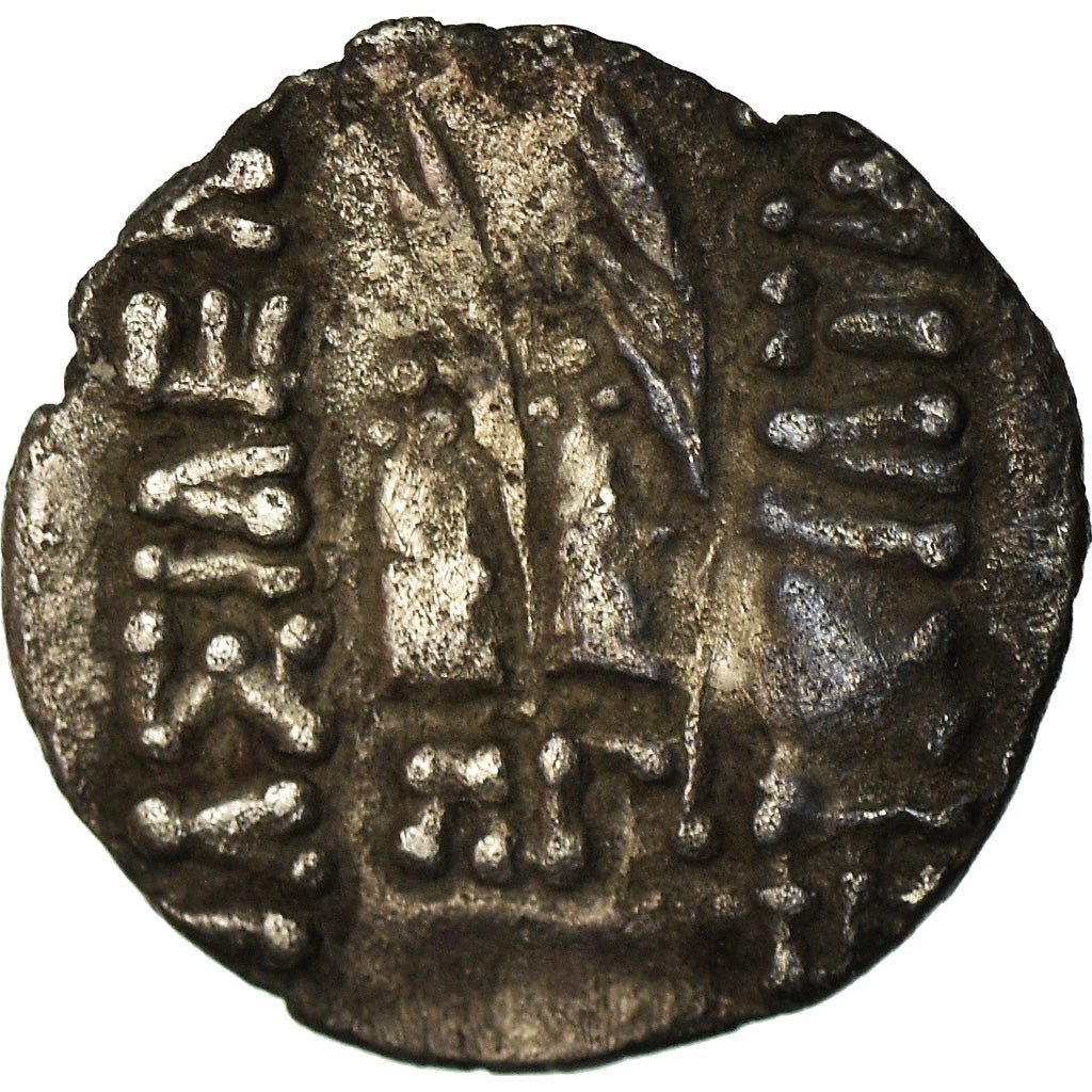 Moneda, Bactria, Eukratides I, Obol, 170-145 BC, MBC, Plata, SNG ANS:487