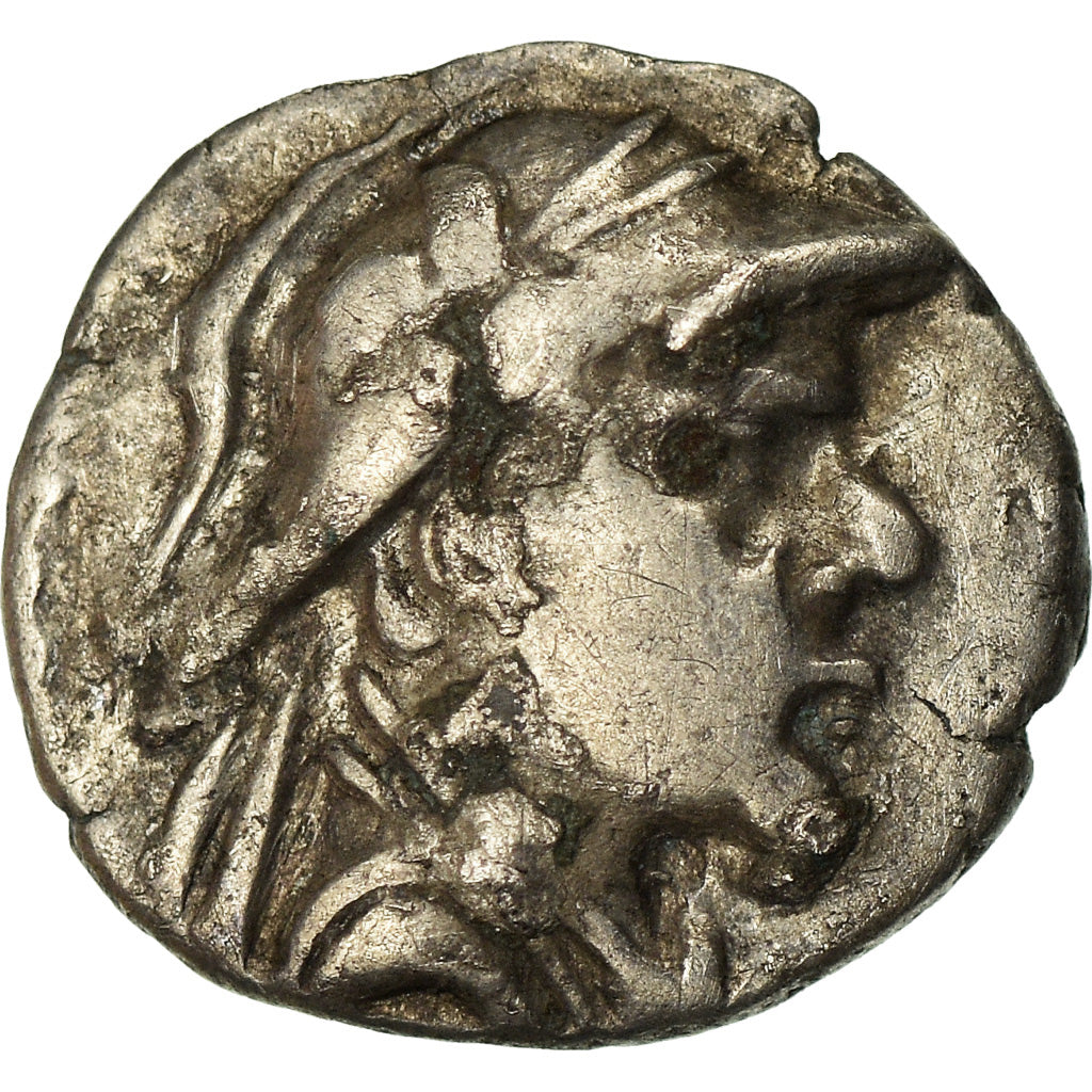 Coin, Baktrian Kingdom, Eukratides I, Obol, 170-145 BC, EF(40-45), Silver, SNG