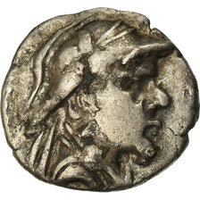 Coin, Baktrian Kingdom, Eukratides I, Obol, 170-145 BC, EF(40-45), Silver, SNG