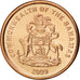 BAHAMAS, Cent, 2009, KM #218.2, MS(63), Copper Plated Zinc, 17, 1.71