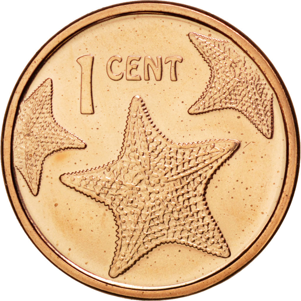 BAHAMAS, Cent, 2009, KM #218.2, MS(63), Copper Plated Zinc, 17, 1.71
