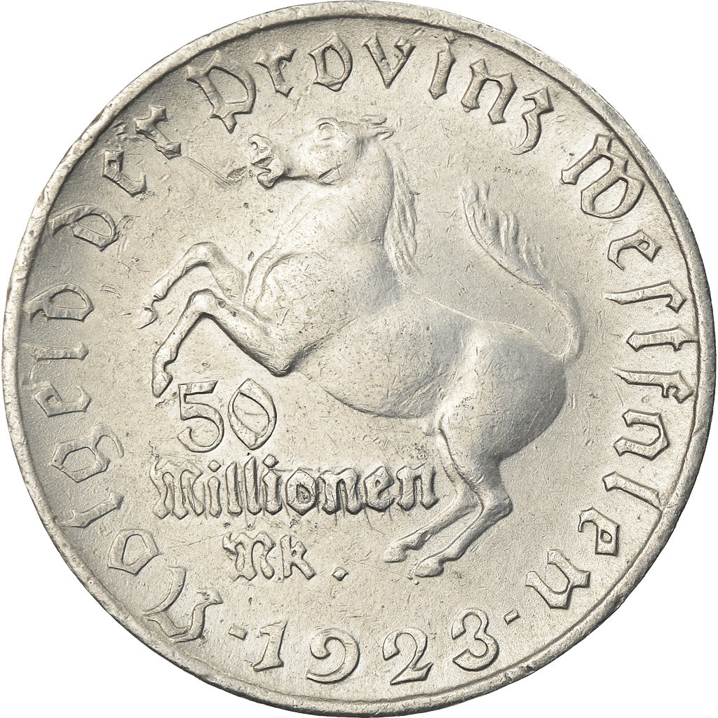 Coin, Germany, 50 Millions Mark, 1923, EF(40-45), Aluminium