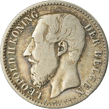 Coin, Belgium, Leopold II, Franc, 1887, VF(30-35), Silver, KM:29.1