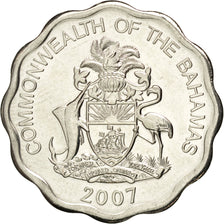 BAHAMAS, 10 Cents, 2007, KM #219, MS(63), Copper-Nickel, 23.5, 5.18