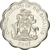 BAHAMAS, 10 Cents, 2007, KM #219, MS(63), Copper-Nickel, 23.5, 5.18