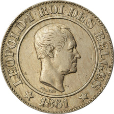 Coin, Belgium, Leopold I, 20 Centimes, 1861, EF(40-45), Copper-nickel, KM:20