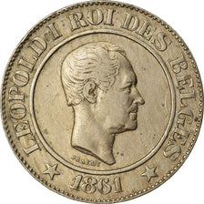 Moneta, Belgio, Leopold I, 20 Centimes, 1861, BB, Rame-nichel, KM:20