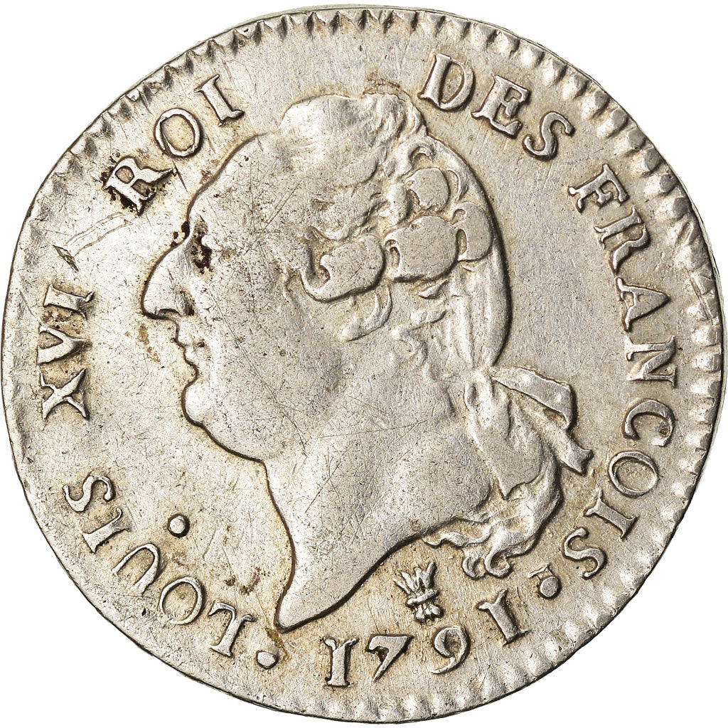 Münze, Frankreich, Louis XVI, 15 sols françois, 15 Sols, 1/8 ECU, 1791