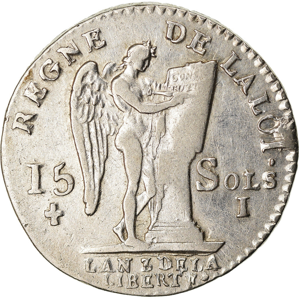 Münze, Frankreich, Louis XVI, 15 sols françois, 15 Sols, 1/8 ECU, 1791