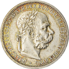 Munten, Oostenrijk, Franz Joseph I, Corona, 1899, ZF+, Zilver, KM:2804