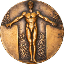 Francja, Medal, Art Déco, Sport i wypoczynek, Fraisse, EF(40-45), Bronze