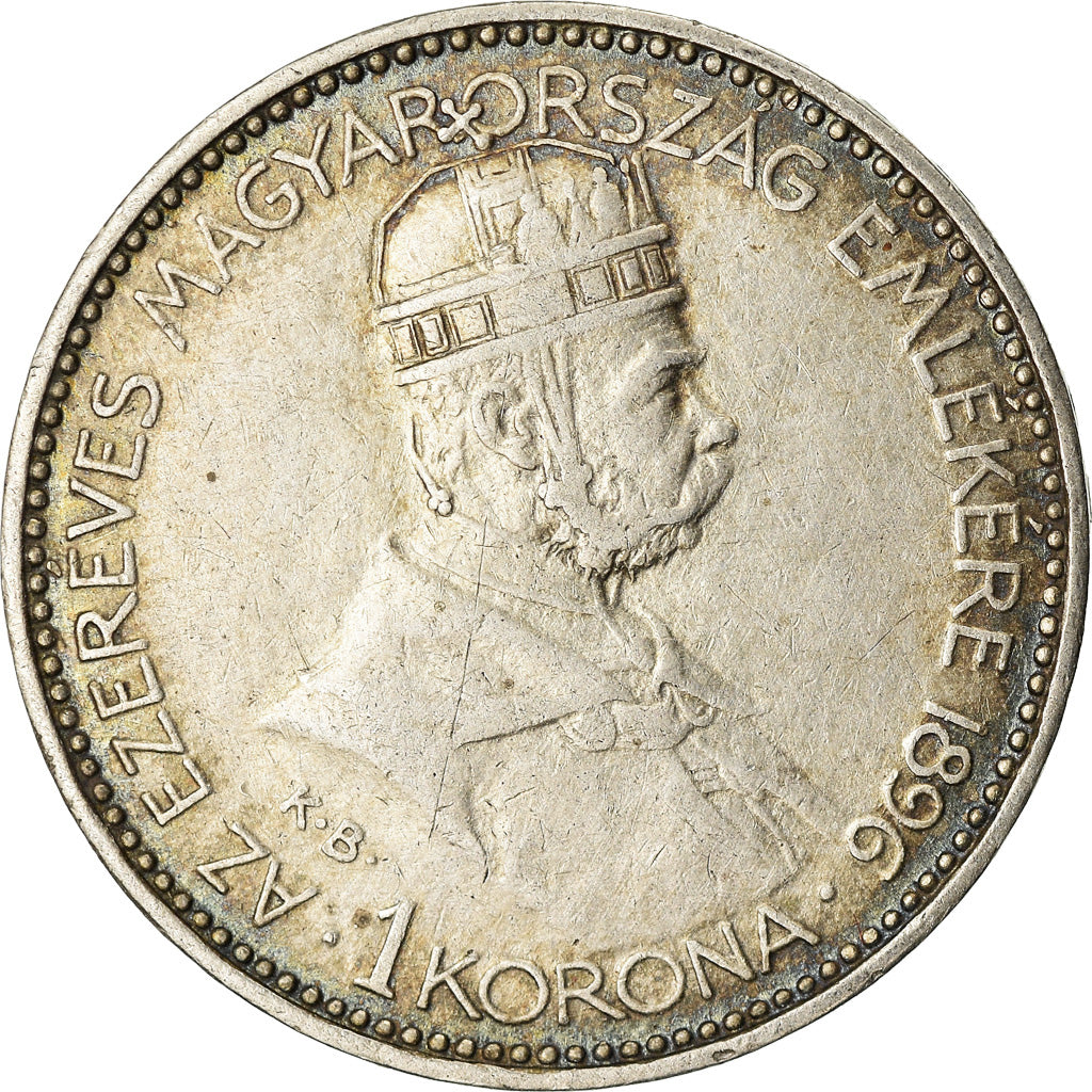 Coin, Hungary, Franz Joseph I, Korona, 1896, VF(30-35), Silver, KM:487