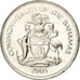 BAHAMAS, 25 Cents, 2005, KM #63.2, MS(63), Copper-Nickel, 24.26, 5.61