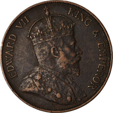 Moneta, Hong Kong, Edward VII, Cent, 1904, Heaton, BB+, Bronzo, KM:11