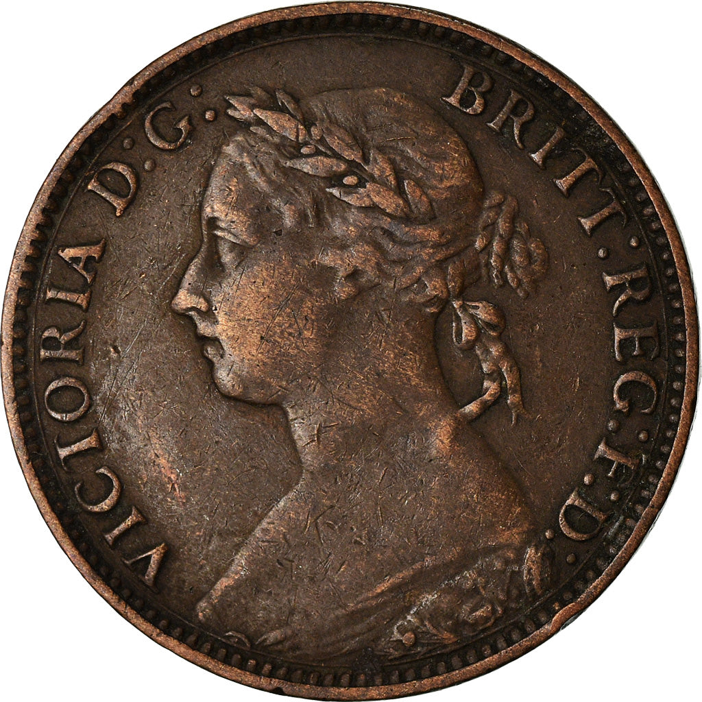 Coin, Great Britain, Victoria, Farthing, 1886, EF(40-45), Bronze, KM:753