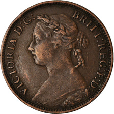 Coin, Great Britain, Victoria, Farthing, 1886, EF(40-45), Bronze, KM:753