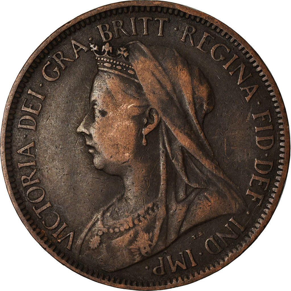 Coin, Great Britain, Victoria, 1/2 Penny, 1898, EF(40-45), Bronze, KM:789