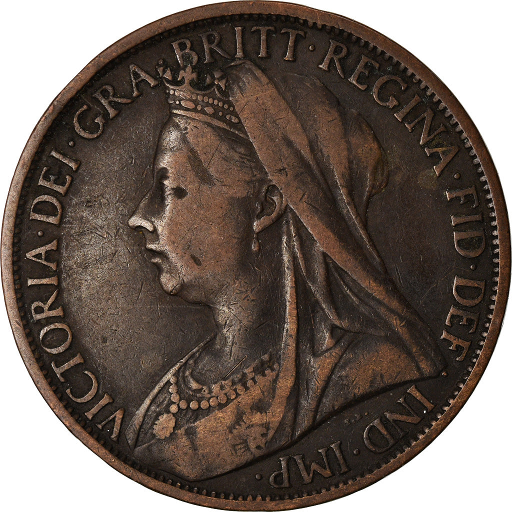 Coin, Great Britain, Victoria, Penny, 1899, VF(30-35), Bronze, KM:790