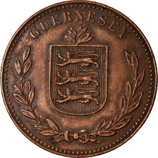 Münze, Guernsey, 8 Doubles, 1914, Heaton, Birmingham, SS+, Bronze, KM:14