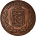 Münze, Guernsey, 8 Doubles, 1914, Heaton, Birmingham, SS+, Bronze, KM:14
