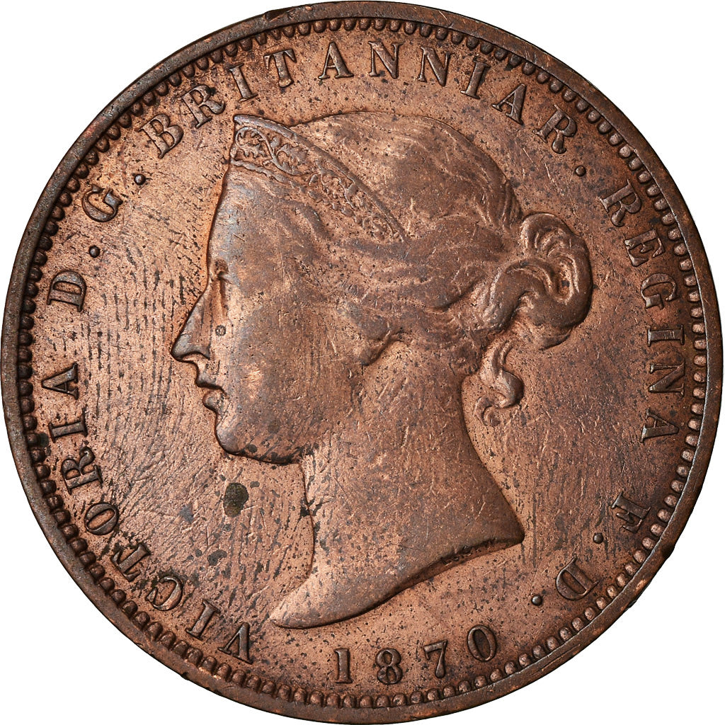 Coin, Jersey, Victoria, 1/13 Shilling, 1870, VF(30-35), Bronze, KM:5