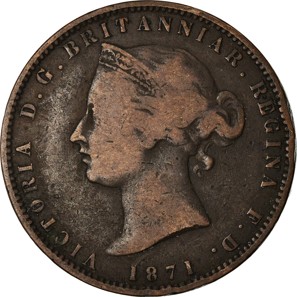 Monnaie, Jersey, Victoria, 1/13 Shilling, 1871, TB+, Bronze, KM:5