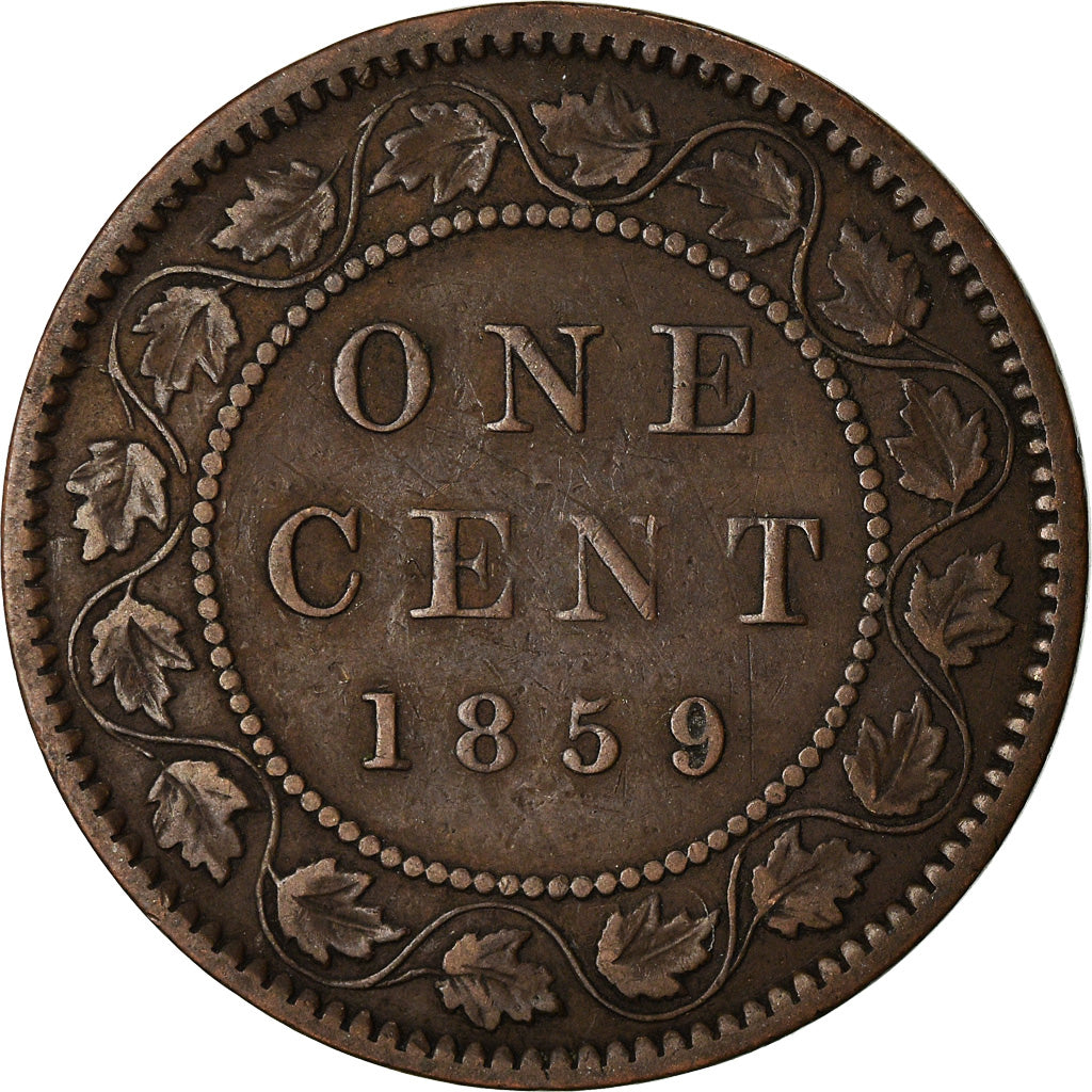 Coin, Canada, Victoria, Cent, 1859, Royal Canadian Mint, Ottawa, EF(40-45)