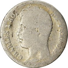 Coin, France, Charles X, 1/2 Franc, 1830, Paris, AG(3), Silver, KM:723.1