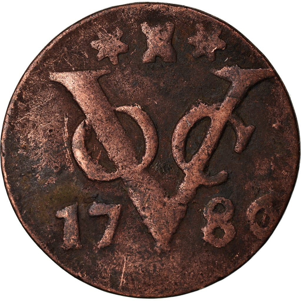 Coin, NETHERLANDS EAST INDIES, Duit, 1786, VF(30-35), Copper, KM:131