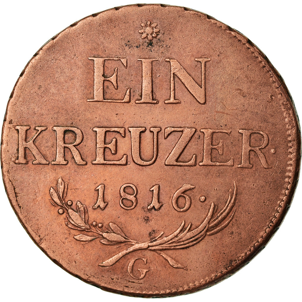 Moneda, Austria, Franz II (I), Kreuzer, 1816, Graz, MBC+, Cobre, KM:2113