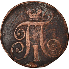 Moneda, Rusia, Paul I, 2 Kopeks, 1797, Ekaterinbourg, BC+, Cobre, KM:95.1