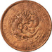 Moneta, Cina, HUPEH PROVINCE, Kuang-hs, 10 Cash, 1906, Ching, B+, Rame, KM:10j.4