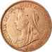 Coin, Great Britain, Victoria, 1/2 Penny, 1901, EF(40-45), Bronze, KM:789