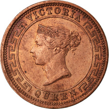 Coin, Ceylon, Victoria, 1/2 Cent, 1898, AU(50-53), Copper, KM:91