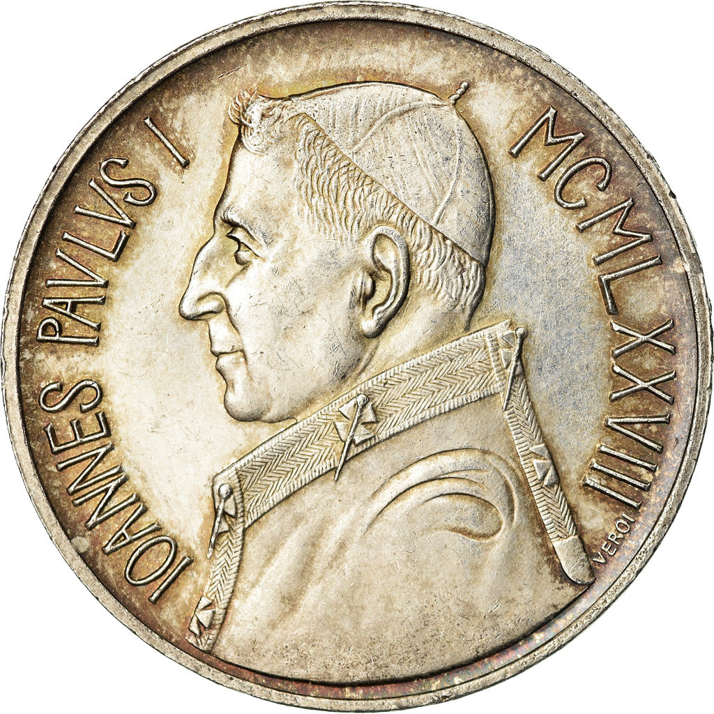 Coin, VATICAN CITY, John Paul I, 1000 Lire, 1978, Roma, AU(50-53), Silver