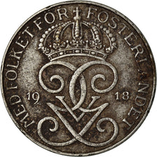 Coin, Sweden, Gustaf V, 5 Öre, 1918, VF(30-35), Iron, KM:791