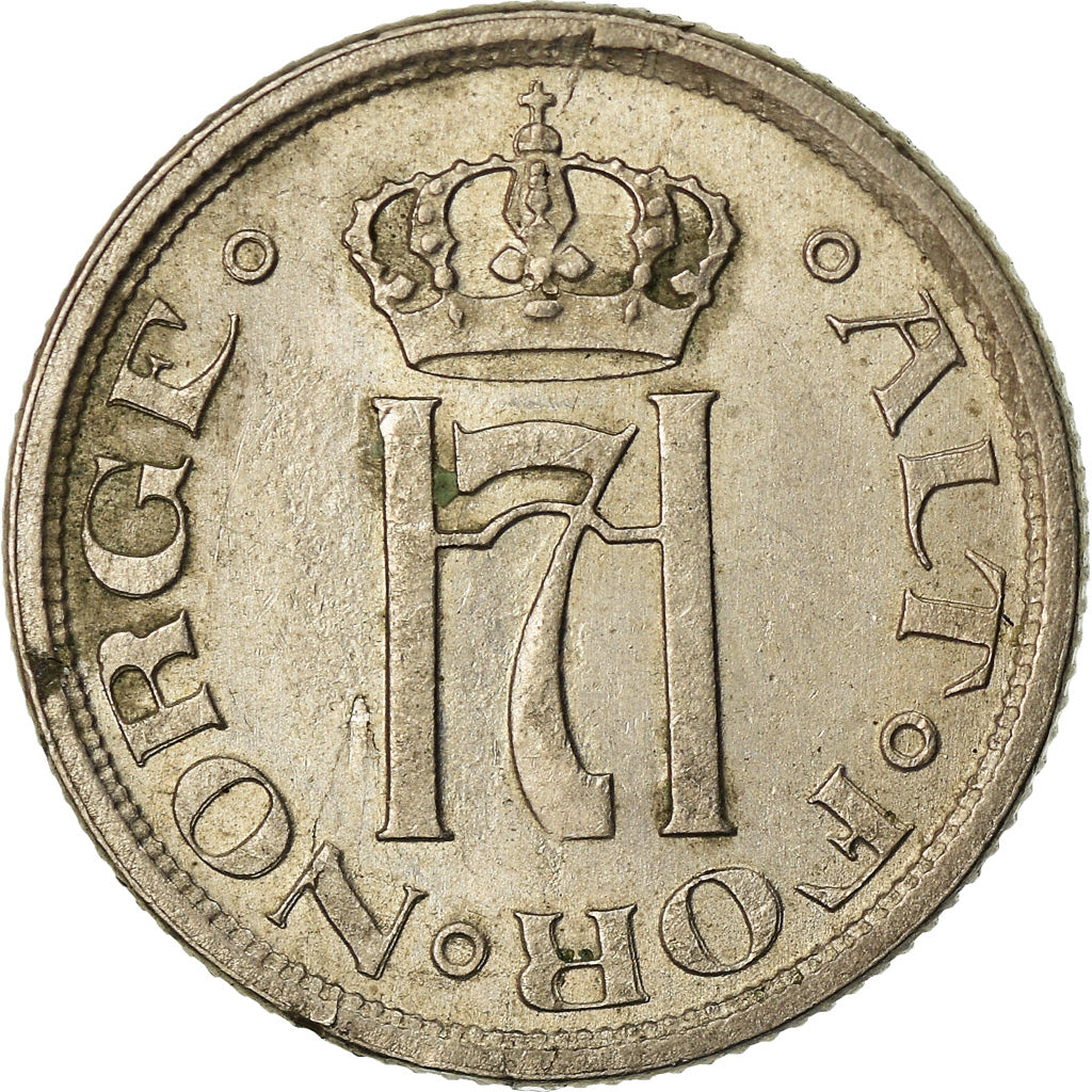 Coin, Norway, Haakon VII, 25 Öre, 1922, AU(50-53), Copper-nickel, KM:381