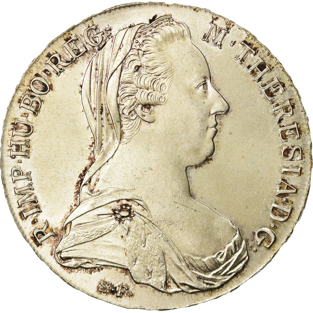 Coin, Austria, Joseph II, Thaler, 1780, Vienna, Restrike, MS(60-62), Silver