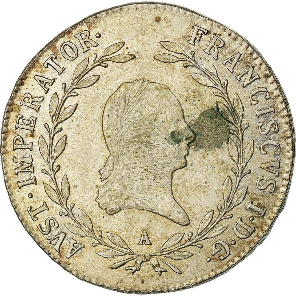 Coin, Austria, Franz II (I), 20 Kreuzer, 1823, Vienna, EF(40-45), Silver