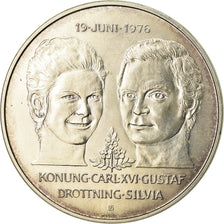 Coin, Sweden, Carl XVI Gustaf, 50 Kronor, 1976, MS(63), Silver, KM:854