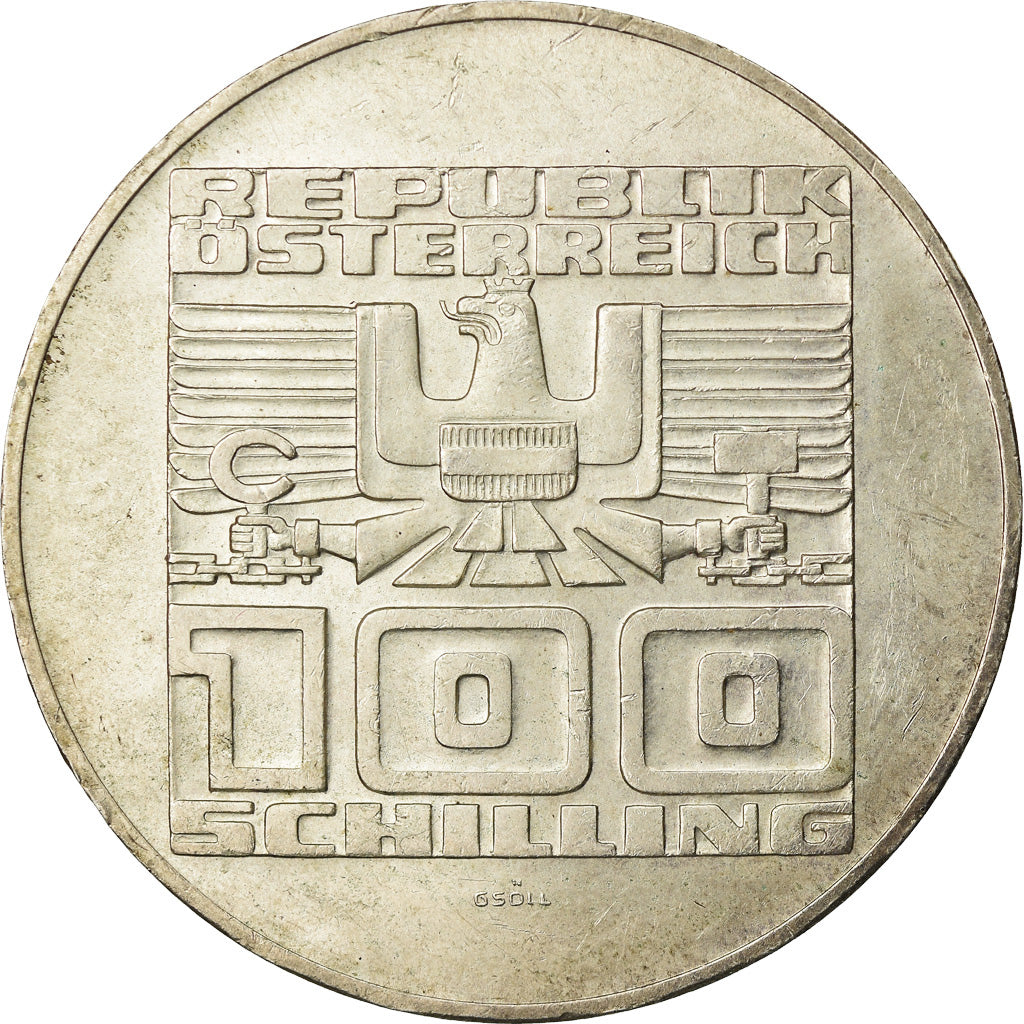 Coin, Austria, 100 Schilling, 1976, AU(55-58), Silver, KM:2931