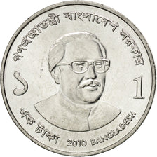 BANGLADESH, Taka, 2010, KM #32, MS(63), Steel, 21.5, 3.28
