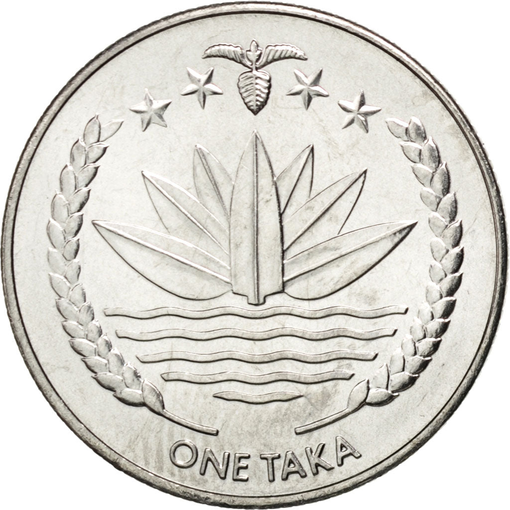 BANGLADESH, Taka, 2010, KM #32, MS(63), Steel, 21.5, 3.28