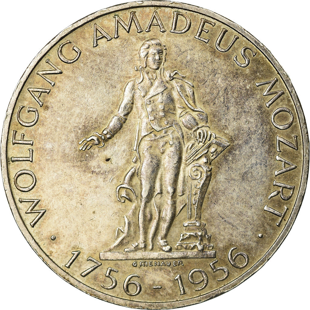 Coin, Austria, 25 Schilling, 1956, AU(50-53), Silver, KM:2881