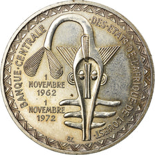 Coin, West African States, 500 Francs, 1972, Paris, MS(60-62), Silver, KM:7