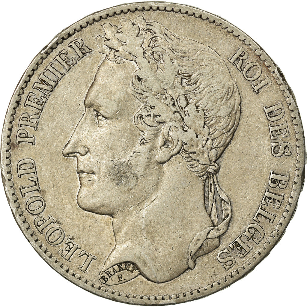 Coin, Belgium, Leopold I, 5 Francs, 5 Frank, 1849, EF(40-45), Silver, KM:3.2