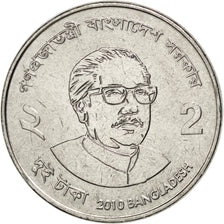 BANGLADESH, 2 Taka, 2010, KM #31, MS(63), Stainless Steel, 24, 5.54