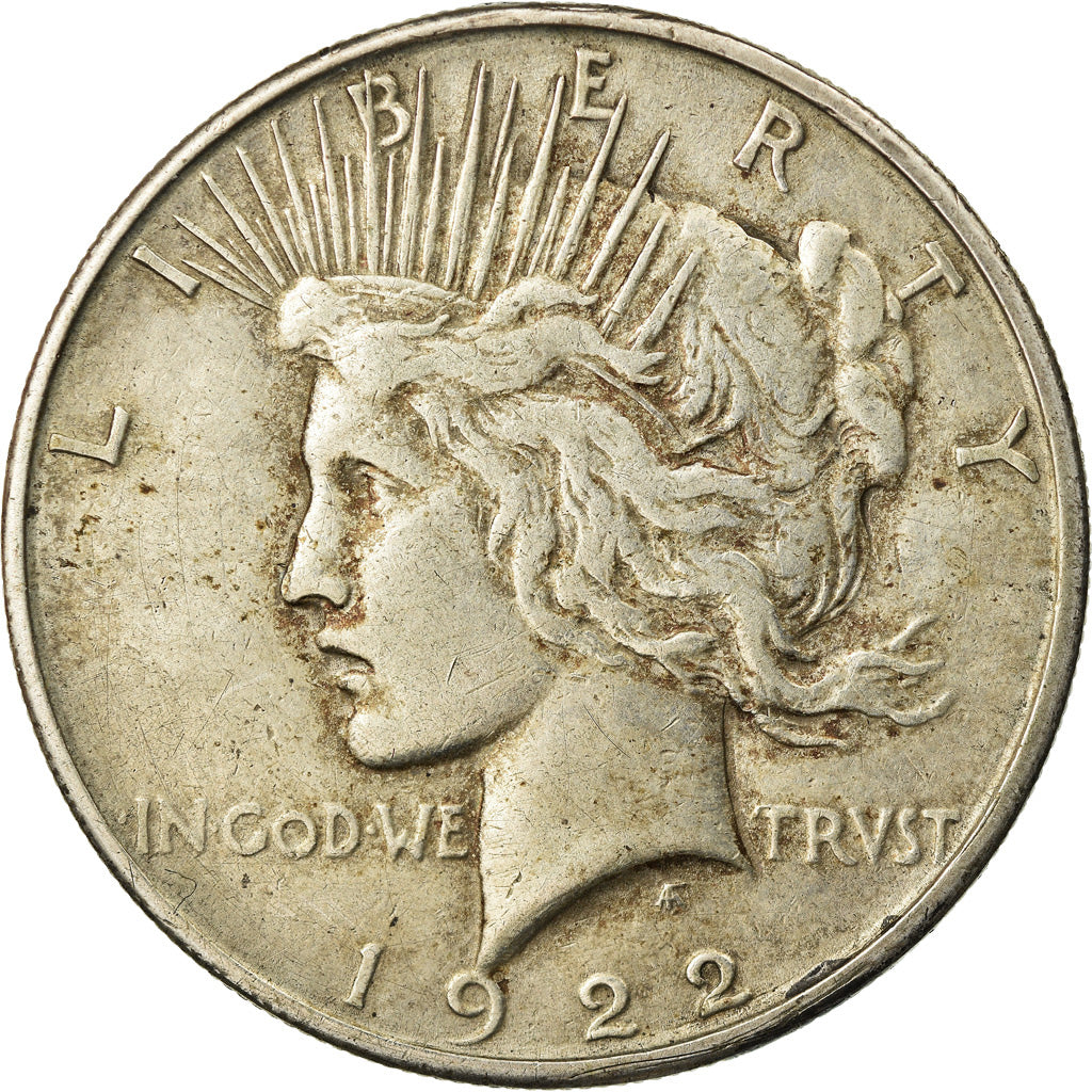 Moneda, Estados Unidos, Peace Dollar, Dollar, 1922, U.S. Mint, San Francisco