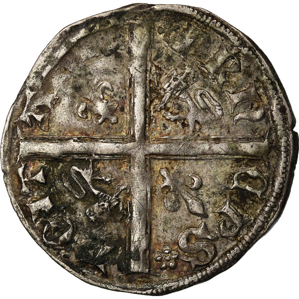 Moeda, França, Aquitaine, Edouard le Prince Noir, Hardi, Bordeaux, EF(40-45)