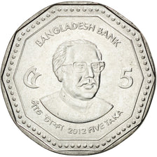 BANGLADESH, 5 Taka, 2012, KM #33, MS(63), Steel, 25.5, 6.42